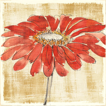 Tangerine and Grey I by Chris Paschke. SKU 11093a. Archival Giclee Fine art print for wall decor.