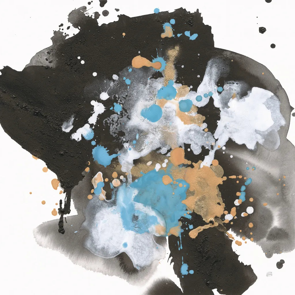 Teal Chaos I by Chris Paschke. SKU 99936a. Archival Giclee Fine art print for wall decor.