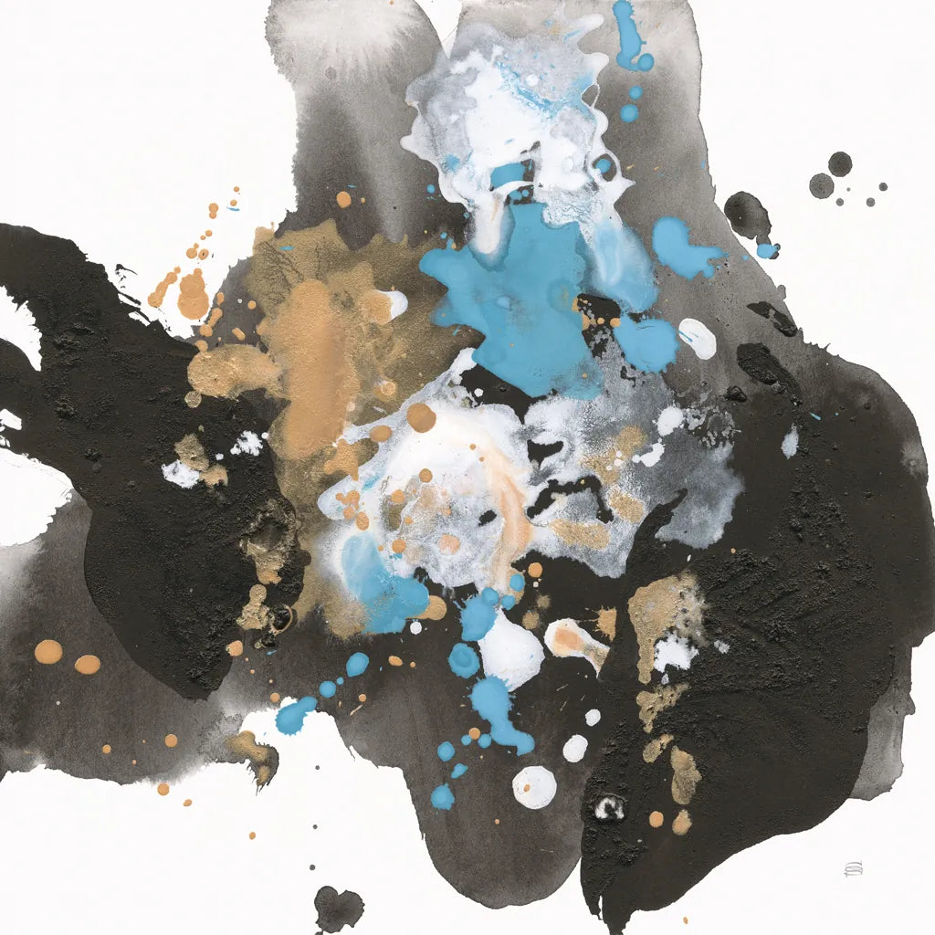 Teal Chaos II by Chris Paschke. SKU 99937a. Archival Giclee Fine art print for wall decor.