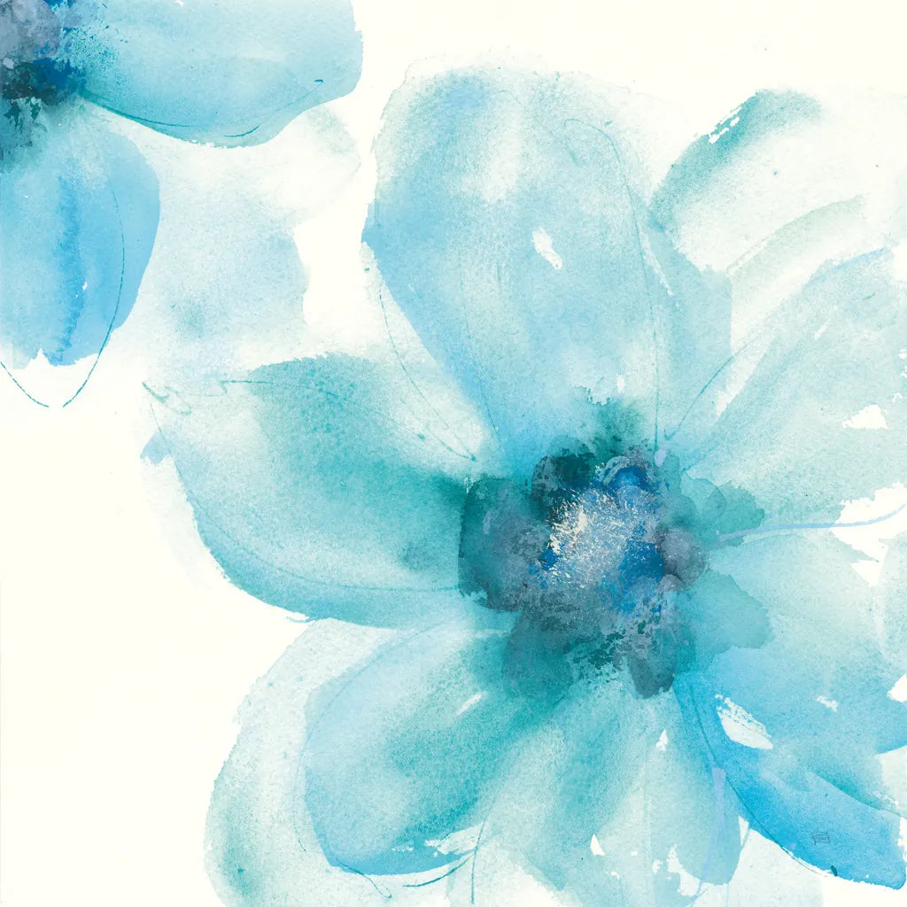 Teal Cosmos I by Chris Paschke. SKU 34004a. Archival Giclee Fine art print for wall decor.