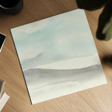 Teal Sky I by Chris Paschke. Shown as a detailed flat fine art print, highlighting archival giclee quality. Available as an archival giclee rolled canvas, fine art paper, or poster print. SKU 44538a.