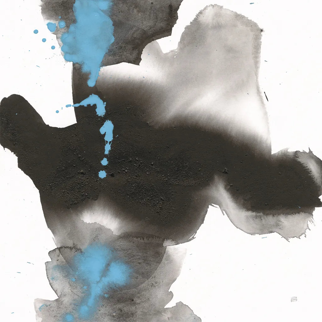 Teal and Ink I by Chris Paschke. SKU 99884a. Archival Giclee Fine art print for wall decor.