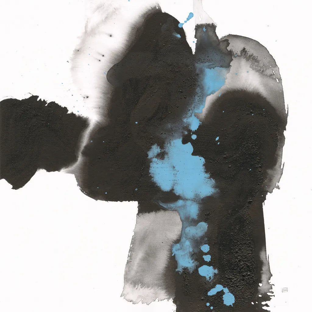 Teal and Ink II by Chris Paschke. SKU 99885a. Archival Giclee Fine art print for wall decor.