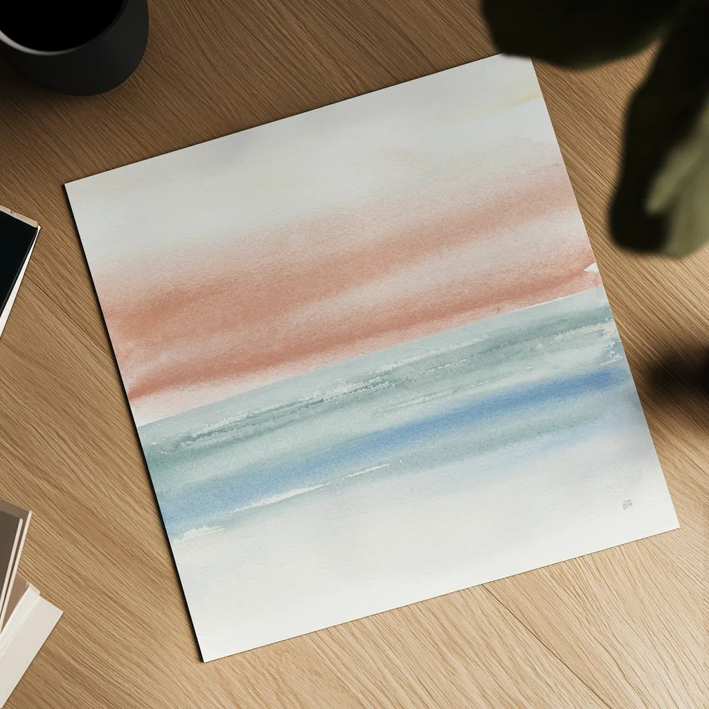 Terracotta Fog II by Chris Paschke. Shown as a detailed flat fine art print, highlighting archival giclee quality. Available as an archival giclee rolled canvas, fine art paper, or poster print. SKU 73247a.