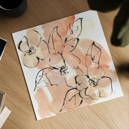 Terracotta Neutrals II by Chris Paschke. Shown as a detailed flat fine art print, highlighting archival giclee quality. Available as an archival giclee rolled canvas, fine art paper, or poster print. SKU 70656a.