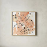 Terracotta Neutrals II by Chris Paschke. Shown in a natural wood glass frame for a timeless modern aesthetic. Available as an archival giclee rolled canvas, fine art paper, or poster print. SKU 70656a.