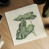 Textile Leaves I by Chris Paschke. Shown as a detailed flat fine art print, highlighting archival giclee quality. Available as an archival giclee rolled canvas, fine art paper, or poster print. SKU 94411a.