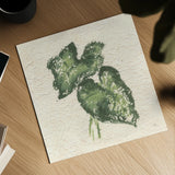 Textile Leaves II by Chris Paschke. Shown as a detailed flat fine art print, highlighting archival giclee quality. Available as an archival giclee rolled canvas, fine art paper, or poster print. SKU 94412a.