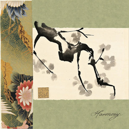 Textile Plum Harmony by Chris Paschke. SKU 39135a. Archival Giclee Fine art print for wall decor.