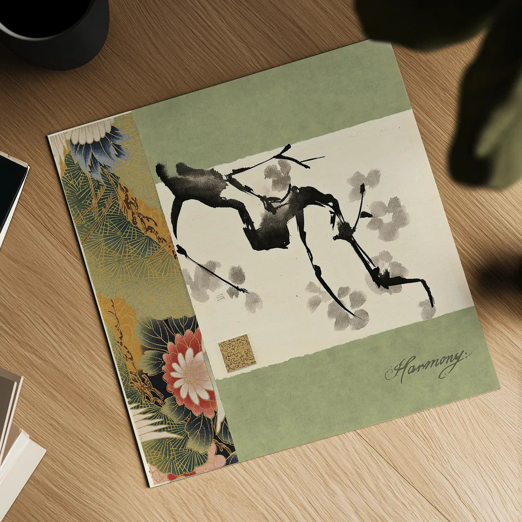 Textile Plum Harmony by Chris Paschke. Shown as a detailed flat fine art print, highlighting archival giclee quality. Available as an archival giclee rolled canvas, fine art paper, or poster print. SKU 39135a.