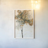 Textural Trees I by Chris Paschke. shown as a paper print in a white frame. Available as a archival giclee rolled canvas, fine art paper, or poster print. SKU 88338h.