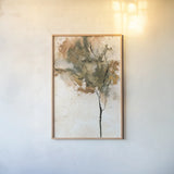 Textural Trees III by Chris Paschke. shown as a paper print in a natural frame. Available as a archival giclee rolled canvas, fine art paper, or poster print. SKU 88340h.