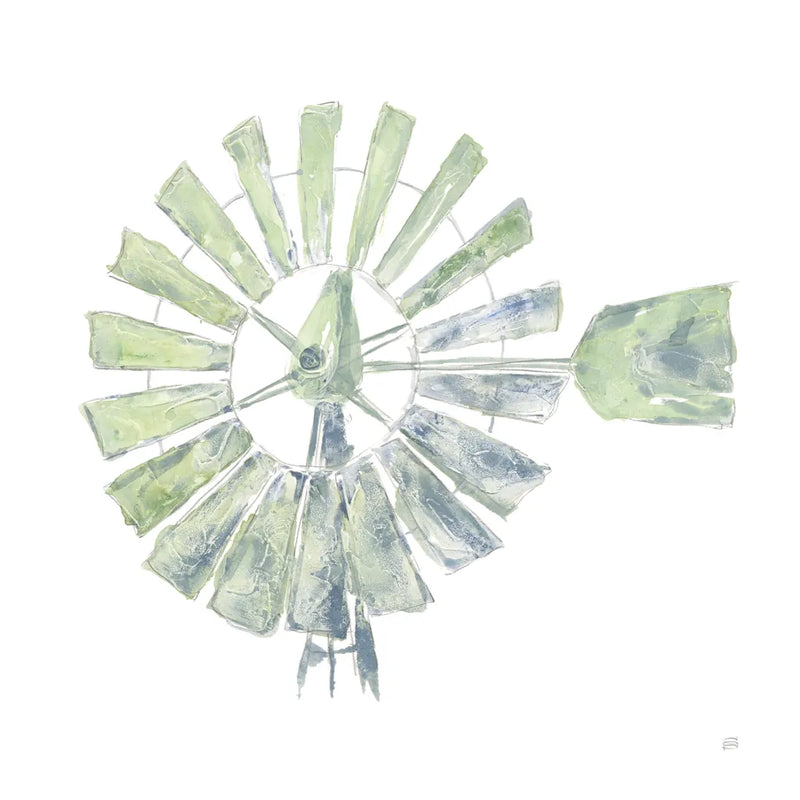 Textural Windmill III by Chris Paschke. SKU 76336a. Archival Giclee Fine art print for wall decor.