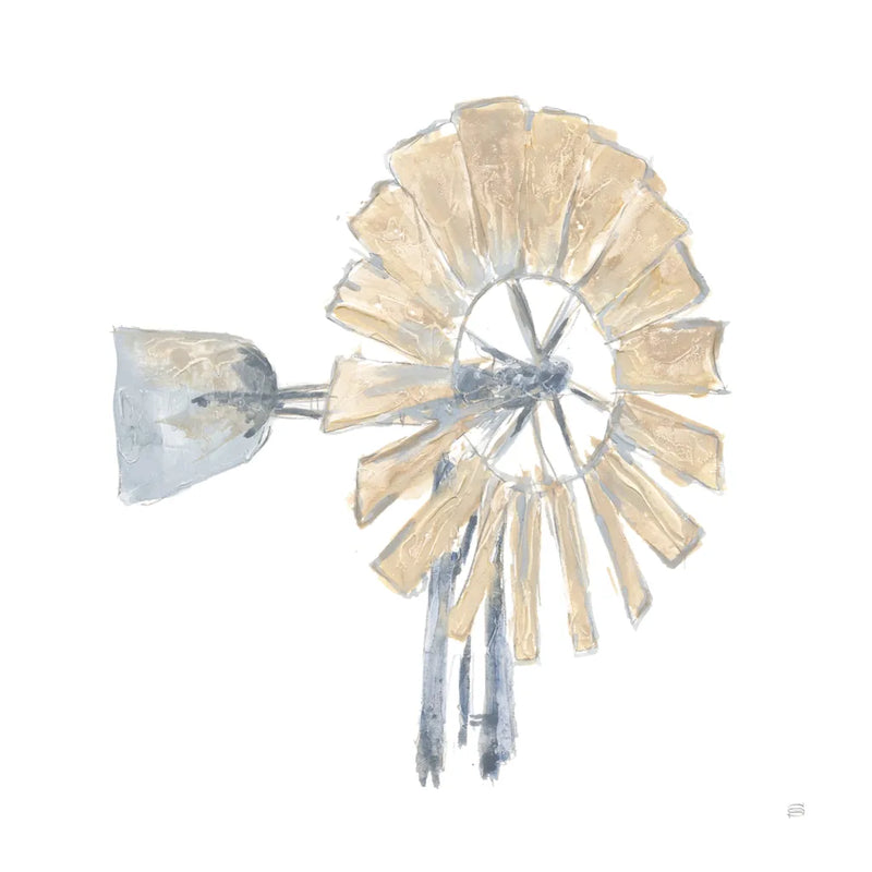 Textural Windmill IV by Chris Paschke. SKU 76337a. Archival Giclee Fine art print for wall decor.