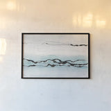 Textured Aquatic by Chris Paschke. shown as a paper print in a black flame. Available as a archival giclee rolled canvas, fine art paper, or poster print. SKU 90865i.