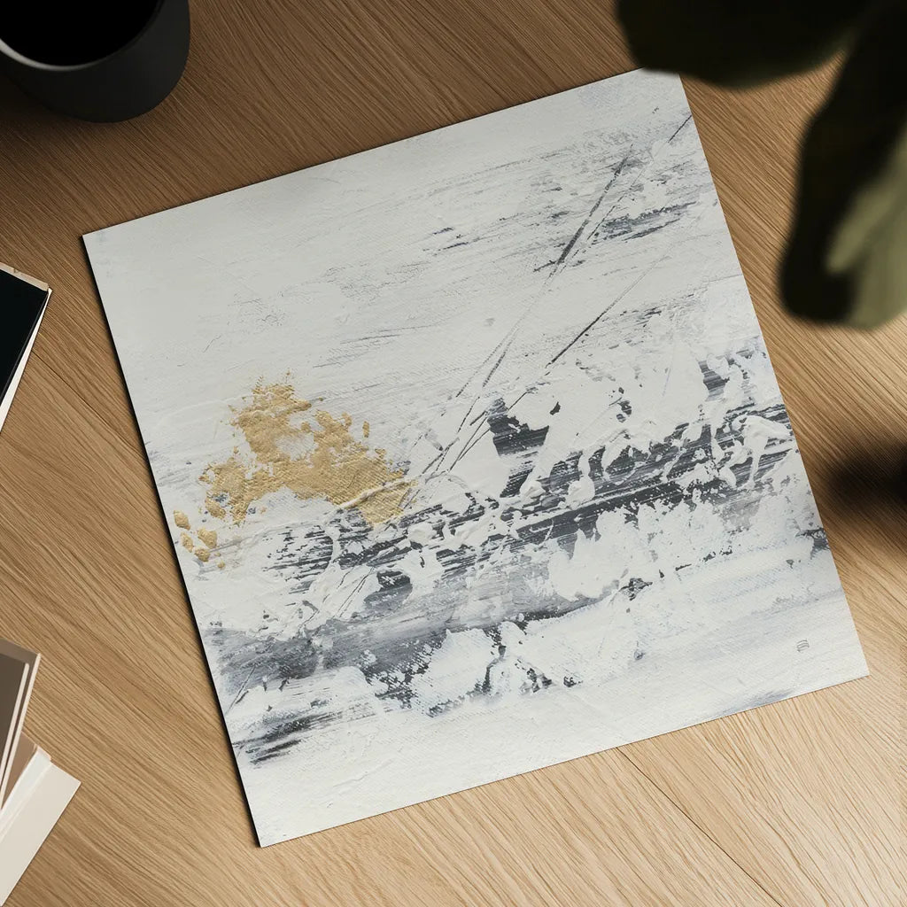 Textured Gold II by Chris Paschke. Shown as a detailed flat fine art print, highlighting archival giclee quality. Available as an archival giclee rolled canvas, fine art paper, or poster print. SKU 92174a.