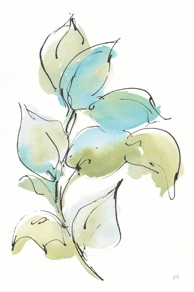 Textured Leaves I by Chris Paschke. SKU 90857h. Archival Giclee Fine art print for wall decor.