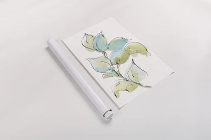 Textured Leaves I by Chris Paschke. shown as a rolled paper print. Available as archival giclee rolled canvas, fine art paper, or poster print. SKU 90857h.