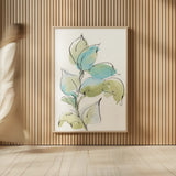Textured Leaves I by Chris Paschke. shown as over sized large wall art. Available as an archival giclee rolled canvas, fine art paper, or poster print. SKU 90857h.