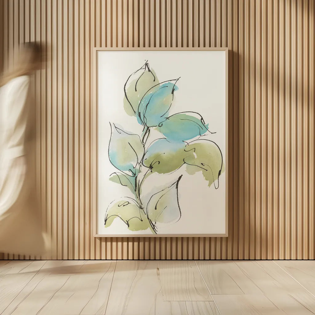 Textured Leaves I by Chris Paschke. shown as over sized large wall art. Available as an archival giclee rolled canvas, fine art paper, or poster print. SKU 90857h.