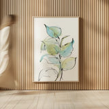 Textured Leaves II by Chris Paschke. shown as over sized large wall art. Available as an archival giclee rolled canvas, fine art paper, or poster print. SKU 90858h.