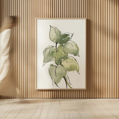 Textured Leaves III by Chris Paschke. shown as over sized large wall art. Available as an archival giclee rolled canvas, fine art paper, or poster print. SKU 90859h.