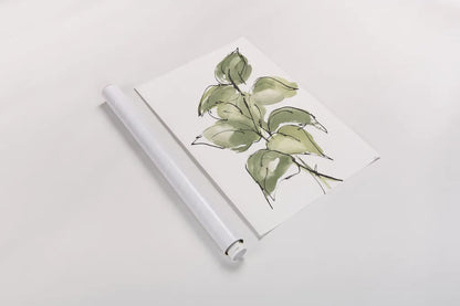 Textured Leaves IV by Chris Paschke. shown as a rolled paper print. Available as archival giclee rolled canvas, fine art paper, or poster print. SKU 90860h.