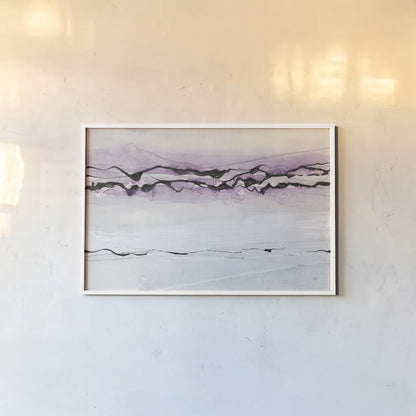 Textured Midnight Plum by Chris Paschke. shown as a paper print in a white frame. Available as a archival giclee rolled canvas, fine art paper, or poster print. SKU 90864i.