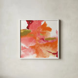 Thoughts of Spring I by Chris Paschke. Shown in a crisp white glass frame for a clean and minimalist style. Available as an archival giclee rolled canvas, fine art paper, or poster print. SKU 14865a.