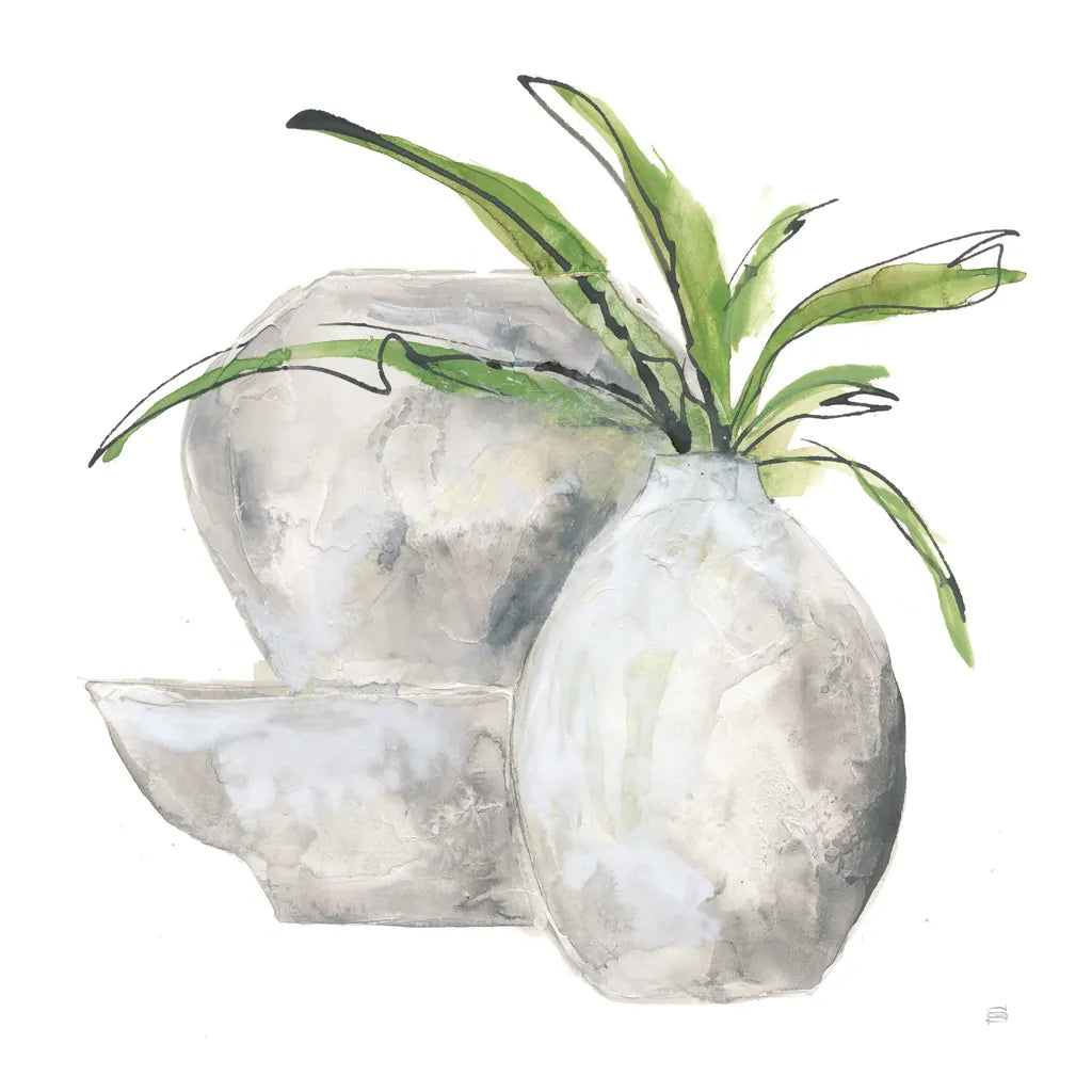 Three Vases I by Chris Paschke. SKU 75145a. Archival Giclee Fine art print for wall decor.