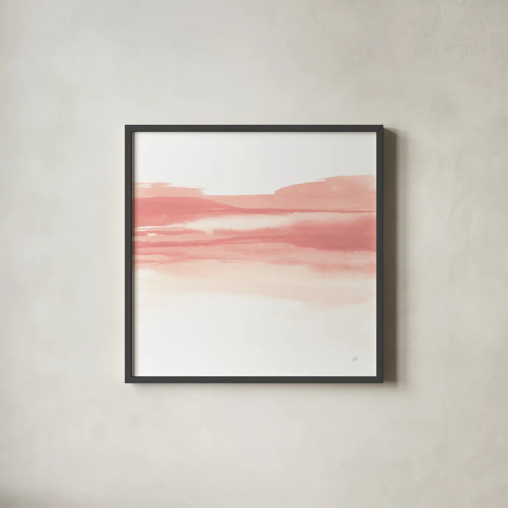 Tint Cantaloupe I by Chris Paschke. Shown in a sleek black glass frame for a contemporary gallery look. Available as an archival giclee rolled canvas, fine art paper, or poster print. SKU 68175a.