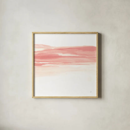 Tint Cantaloupe II by Chris Paschke. Shown in a natural wood glass frame for a timeless modern aesthetic. Available as an archival giclee rolled canvas, fine art paper, or poster print. SKU 68176a.