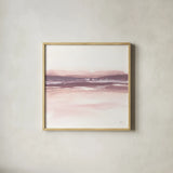 Tint Cassis I by Chris Paschke. Shown in a natural wood glass frame for a timeless modern aesthetic. Available as an archival giclee rolled canvas, fine art paper, or poster print. SKU 68173a.