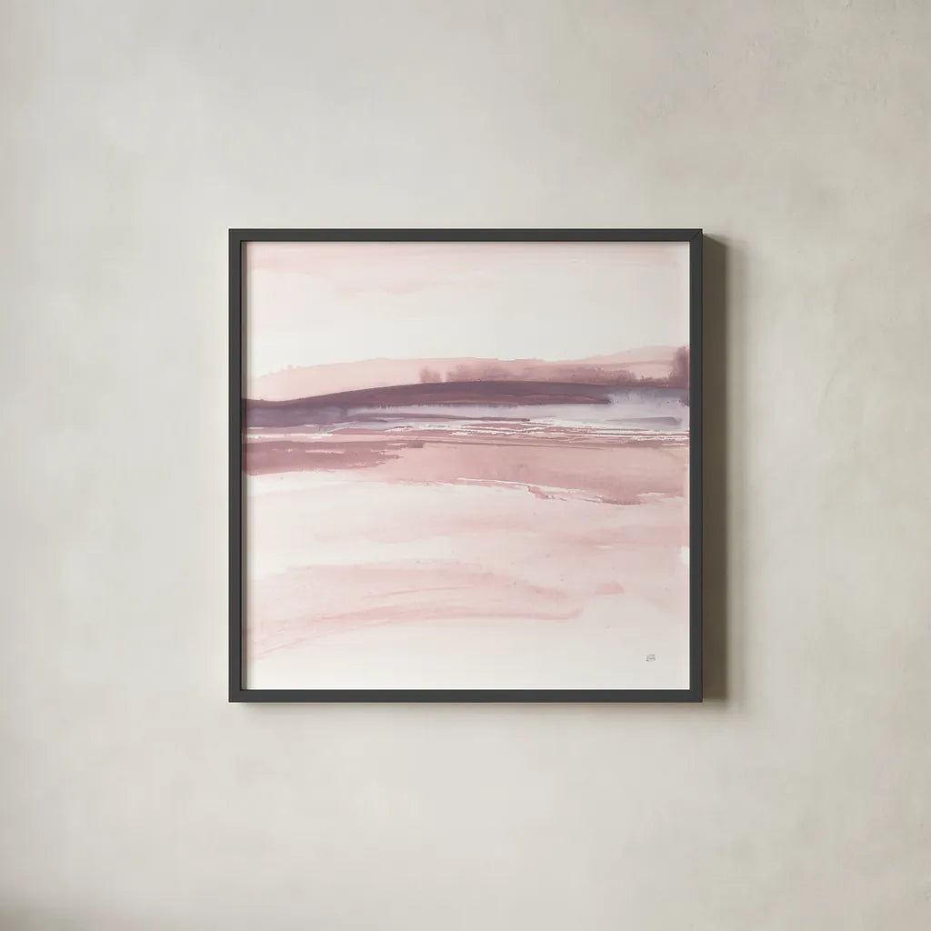 Tint Cassis II by Chris Paschke. Shown in a sleek black glass frame for a contemporary gallery look. Available as an archival giclee rolled canvas, fine art paper, or poster print. SKU 68174a.