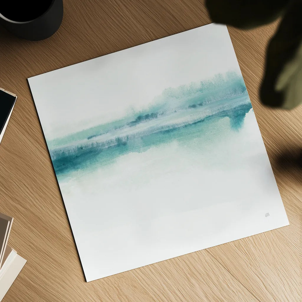 Tint Mint I by Chris Paschke. Shown as a detailed flat fine art print, highlighting archival giclee quality. Available as an archival giclee rolled canvas, fine art paper, or poster print. SKU 68169a.