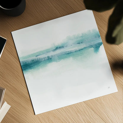 Tint Mint I by Chris Paschke. Shown as a detailed flat fine art print, highlighting archival giclee quality. Available as an archival giclee rolled canvas, fine art paper, or poster print. SKU 68169a.