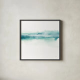 Tint Mint I by Chris Paschke. Shown in a sleek black glass frame for a contemporary gallery look. Available as an archival giclee rolled canvas, fine art paper, or poster print. SKU 68169a.