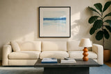 Tint Purist I by Chris Paschke. Displayed in a glass frame with matte in a clean modern living room. Available as an archival giclee rolled canvas, fine art paper, or poster print. SKU 68171a.
