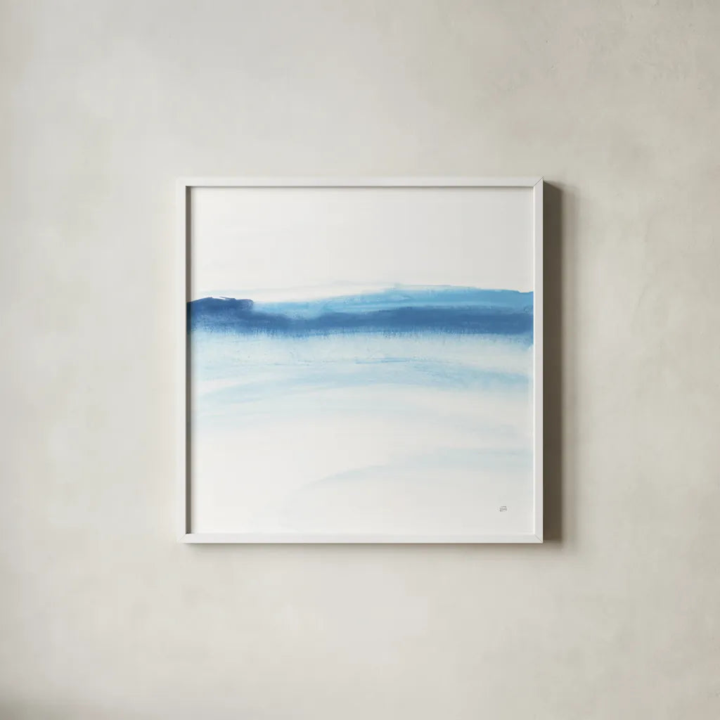 Tint Purist II by Chris Paschke. Shown in a crisp white glass frame for a clean and minimalist style. Available as an archival giclee rolled canvas, fine art paper, or poster print. SKU 68172a.