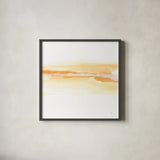 Tint Turmeric II by Chris Paschke. Shown in a sleek black glass frame for a contemporary gallery look. Available as an archival giclee rolled canvas, fine art paper, or poster print. SKU 68179a.