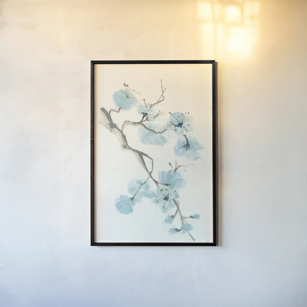 Tinted Branch I by Chris Paschke. shown as a paper print in a black flame. Available as a archival giclee rolled canvas, fine art paper, or poster print. SKU 55071h.