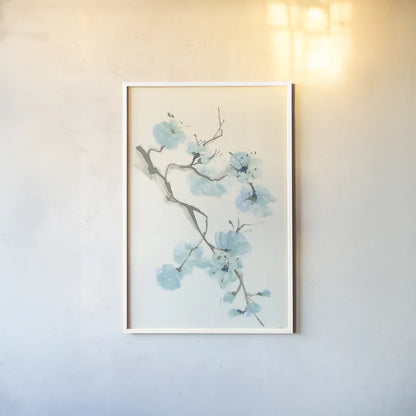 Tinted Branch I by Chris Paschke. shown as a paper print in a white frame. Available as a archival giclee rolled canvas, fine art paper, or poster print. SKU 55071h.