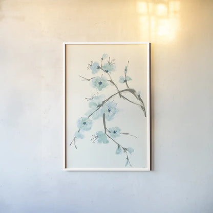 Tinted Branch II by Chris Paschke. shown as a paper print in a white frame. Available as a archival giclee rolled canvas, fine art paper, or poster print. SKU 55072h.
