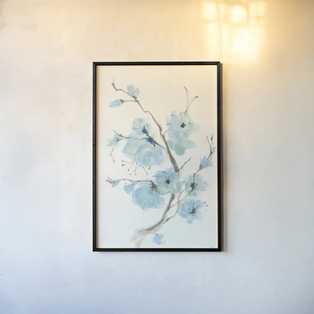 Tinted Branch IV by Chris Paschke. shown as a paper print in a black flame. Available as a archival giclee rolled canvas, fine art paper, or poster print. SKU 55074h.