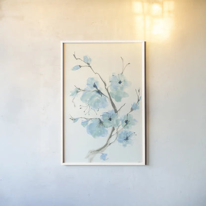 Tinted Branch IV by Chris Paschke. shown as a paper print in a white frame. Available as a archival giclee rolled canvas, fine art paper, or poster print. SKU 55074h.