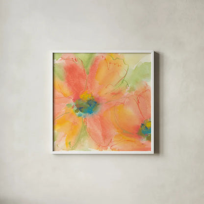 Tinted Cosmos I by Chris Paschke. Shown in a crisp white glass frame for a clean and minimalist style. Available as an archival giclee rolled canvas, fine art paper, or poster print. SKU 50255a.