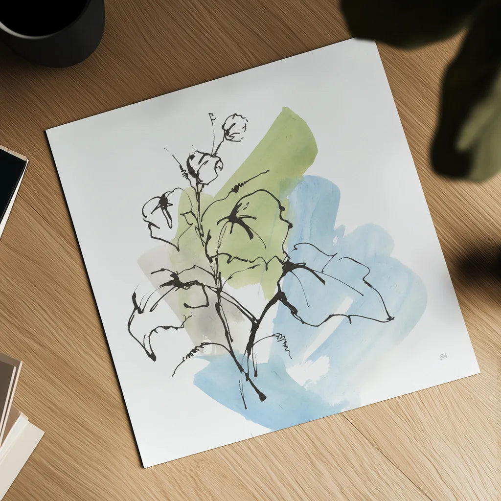 Tinted Ivy II by Chris Paschke. Shown as a detailed flat fine art print, highlighting archival giclee quality. Available as an archival giclee rolled canvas, fine art paper, or poster print. SKU 85778a.