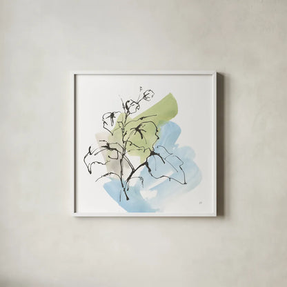 Tinted Ivy II by Chris Paschke. Shown in a crisp white glass frame for a clean and minimalist style. Available as an archival giclee rolled canvas, fine art paper, or poster print. SKU 85778a.