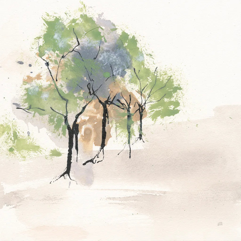 Tinted Treescape I by Chris Paschke. SKU 89505a. Archival Giclee Fine art print for wall decor.