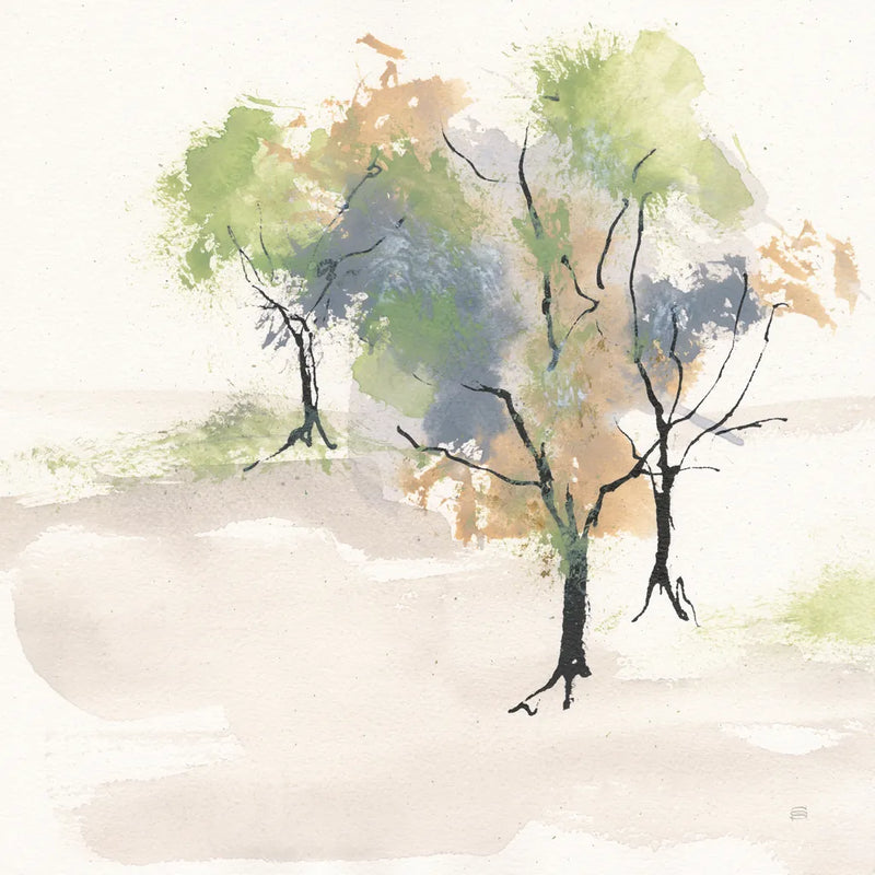Tinted Treescape III by Chris Paschke. SKU 89507a. Archival Giclee Fine art print for wall decor.